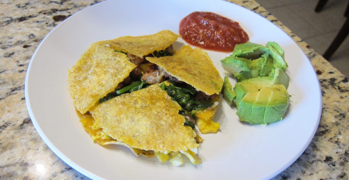 Sausage and Egg Quesadillas