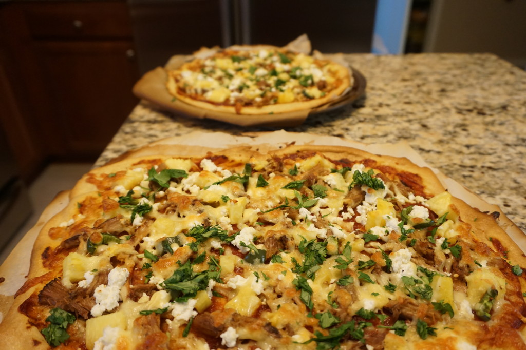 BBQ Pineapple Pork Pizza + Baby Update